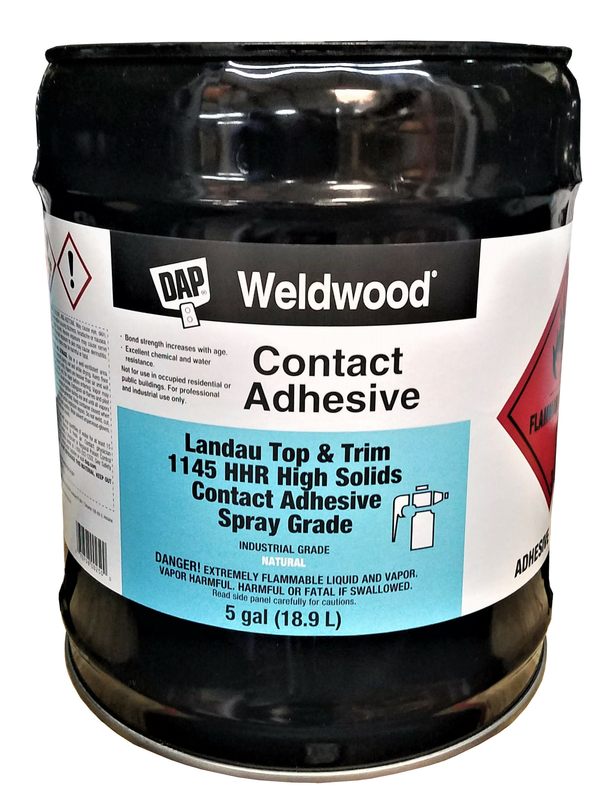 DAP Weldwood 1145 CA Compliant Contact Adhesive Top & Trim HHR Solvent Type  Spray Grade 5 GALLON