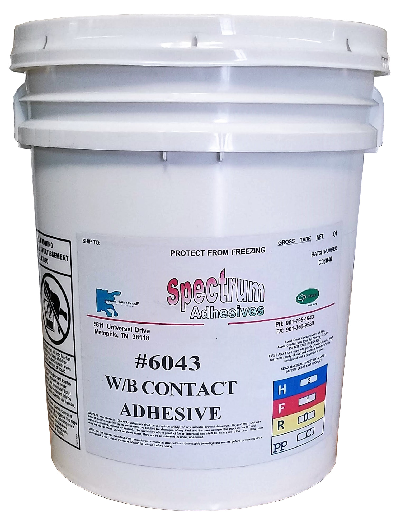 Water Base Contact Adhesive Spectrum 6043-5 Gallons